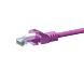 Cat5e internetkabel 0,25m roze 100% koper - onafgeschermd