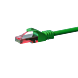 Cat6 internetkabel 0,25m groen 100% koper - onafgeschermd