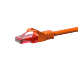 Cat6 internetkabel 0,25m oranje 100% koper - onafgeschermd