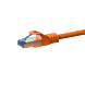 Cat6a internetkabel 15m oranje 100% koper - extra afgeschermd