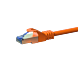 Cat6a internetkabel 50m oranje 100% koper - extra afgeschermd