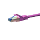 Cat6a internetkabel 7,50m roze 100% koper - extra afgeschermd