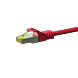 Cat7 internetkabel 1,50m rood 100% koper - extra afgeschermd