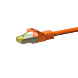 Cat7 internetkabel 1,50m oranje 100% koper - extra afgeschermd