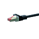 Cat6 internetkabel 1,50m zwart 100% koper - extra afgeschermd