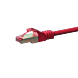 Cat6 internetkabel 0,25m rood 100% koper - extra afgeschermd