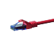 Cat6a internetkabel 3m rood 100% koper - onafgeschermd