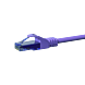Cat6a internetkabel 20m paars 100% koper - onafgeschermd