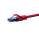 Cat6a internetkabel 5m rood 100% koper - onafgeschermd