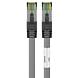 Cat8 internetkabel 2m grijs 100% koper - extra afgeschermd