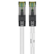 Cat8 internetkabel 2m wit 100% koper - extra afgeschermd