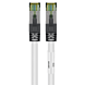 Cat8 internetkabel 5m wit 100% koper - extra afgeschermd