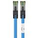 Cat8 internetkabel 0,25m blauw 100% koper - extra afgeschermd
