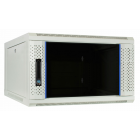 4U witte wandkast met glazen deur 600x600x280mm (BxDxH)