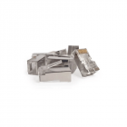 Cat6 internetstekker RJ45  afgeschermd - voor soepele kern - 10 stuks