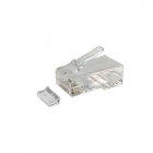 CAT6A Connector RJ45 - Unshielded met hulpstukje- voor stugge kern