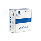 DANICOM Cat6 internetkabel op rol 100m solid grijs LSZH (Dca) - afgeschermd