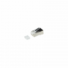 Cat6 internetstekker RJ45  - afgeschermd - met hulpstukje -  voor soepele kern