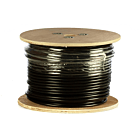 DANICOM Cat5e internetkabel voor buiten op rol 305m solid zwart PE (Fca) - afgeschermd