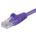 CAT5e internetkabel 0,25m paars - onafgeschermd - CCA