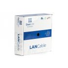 DANICOM Cat6 internetkabel op rol 50m stranded grijs PVC (Fca) - afgeschermd