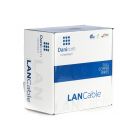 DANICOM Cat6a internetkabel op rol 100m solid grijs LSZH (Eca) - extra afgeschermd