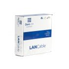 DANICOM Cat6a internetkabel op rol 50m solid grijs LSZH (Eca) - extra afgeschermd