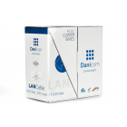 DANICOM Cat6 internetkabel op rol 305m solid grijs LSZH (Eca) - onafgeschermd