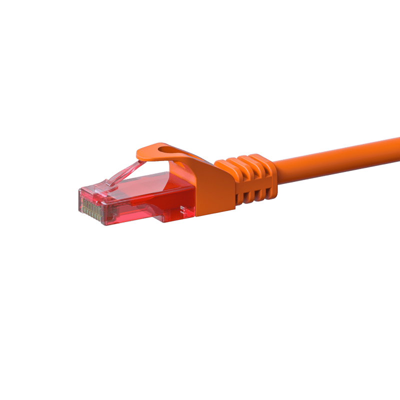 Cat6 internetkabel 2m oranje 100% koper - onafgeschermd