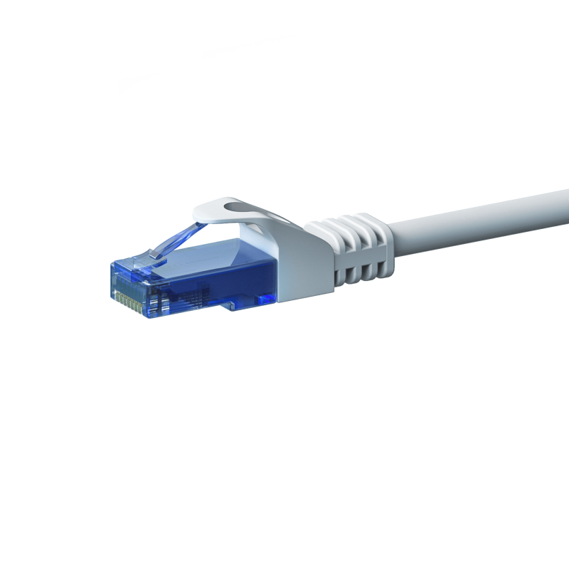 Cat6a internetkabel 2m wit - 100% koper - onafgeschermd