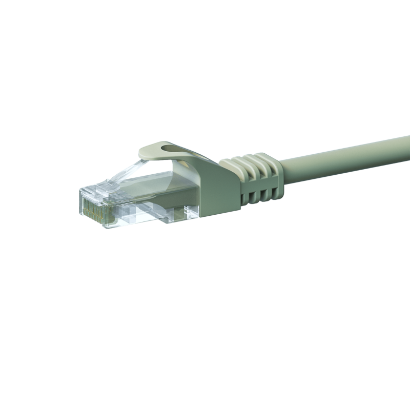 Cat5e internetkabel 3m grijs 100% koper - onafgeschermd