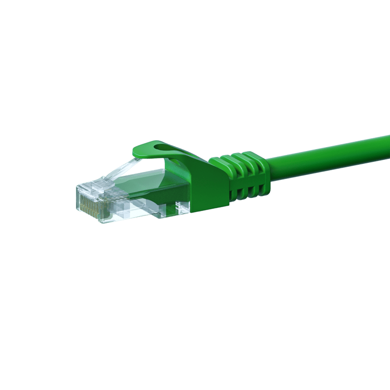 Cat5e internetkabel 2m groen 100% koper - onafgeschermd