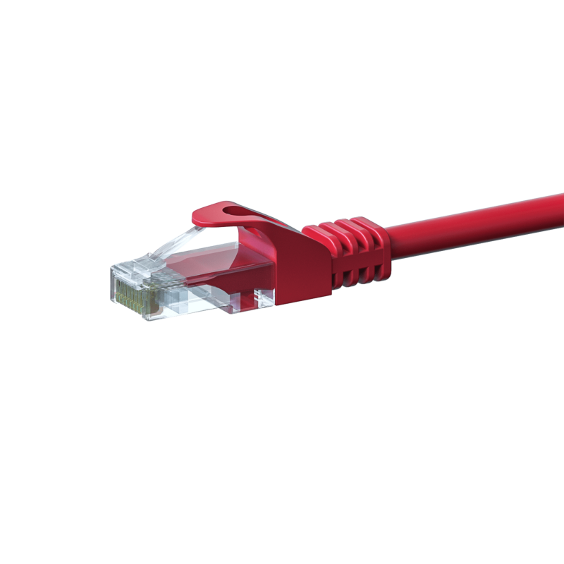 Cat5e internetkabel 7,50m rood 100% koper - onafgeschermd