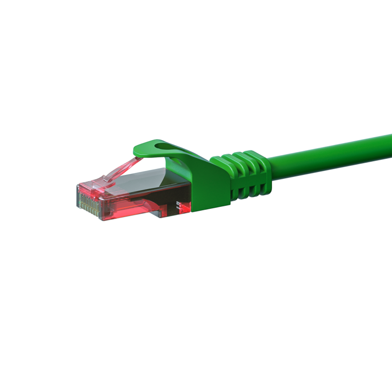 Cat6 internetkabel 0,15m groen 100% koper - onafgeschermd