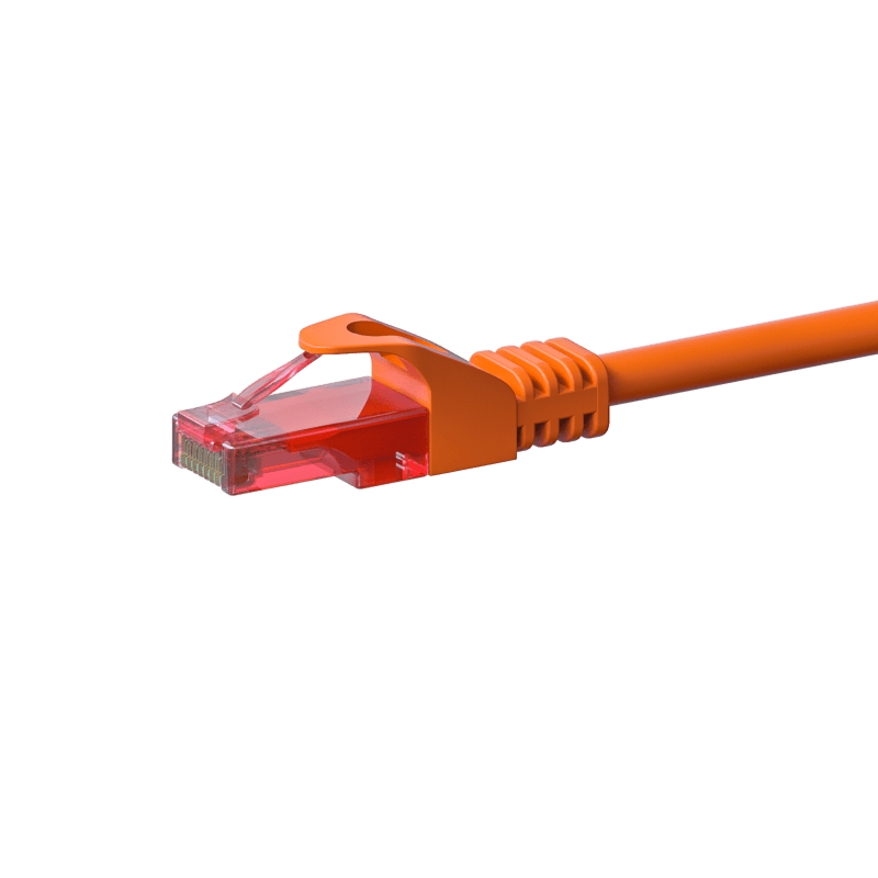 Cat6 internetkabel 3m oranje 100% koper - onafgeschermd