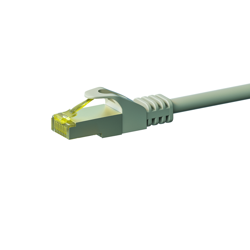 Cat7 internetkabel 30m grijs 100% koper - extra afgeschermd