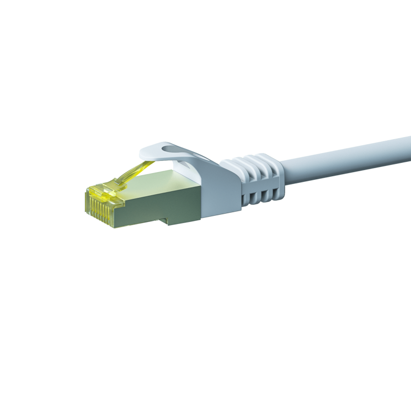 Cat7 internetkabel 50m wit 100% koper - extra afgeschermd