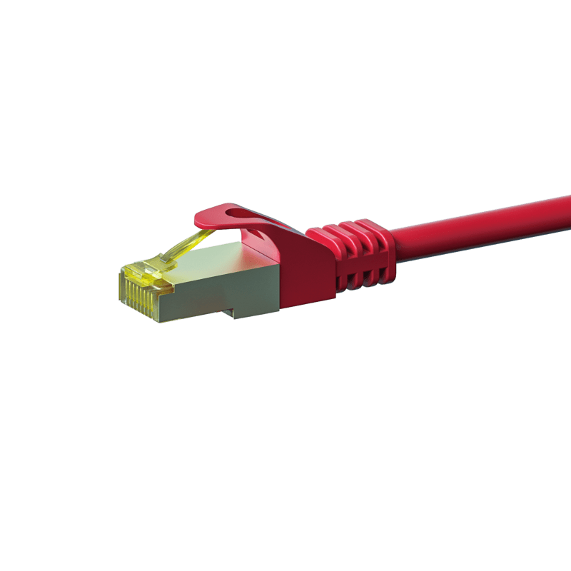 Cat7 internetkabel 1,50m rood 100% koper - extra afgeschermd