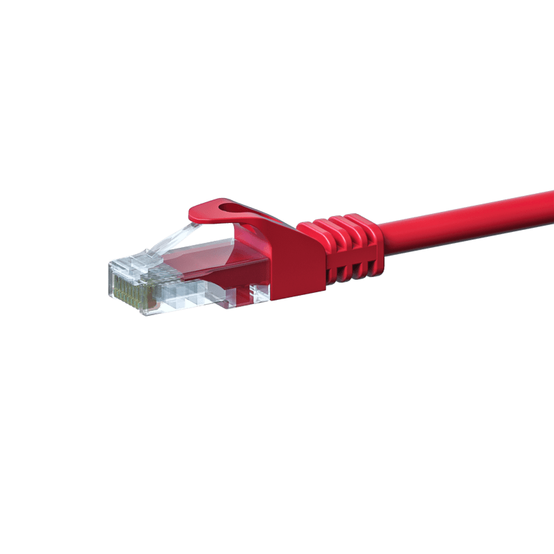 CAT5e internetkabel 0,50m rood - onafgeschermd - CCA
