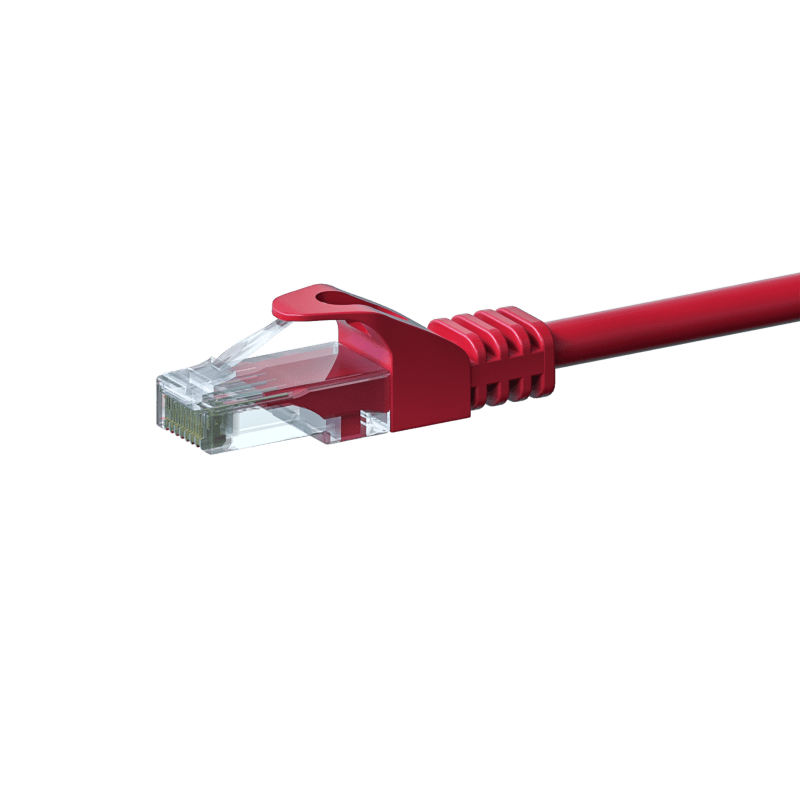 Cat6 internetkabel 1m rood - onafgeschermd - CCA