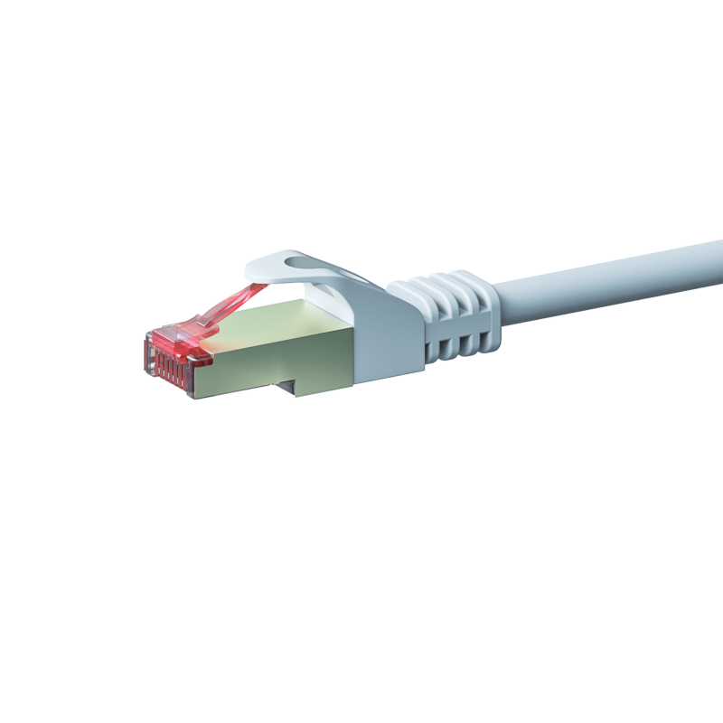 Cat6 internetkabel 0,50m wit 100% koper - extra afgeschermd