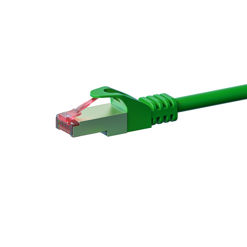 Cat6 internetkabel 15m groen 100% koper - extra afgeschermd