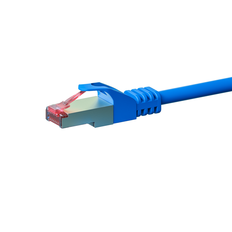 Cat6 internetkabel 1,50m blauw 100% koper - extra afgeschermd