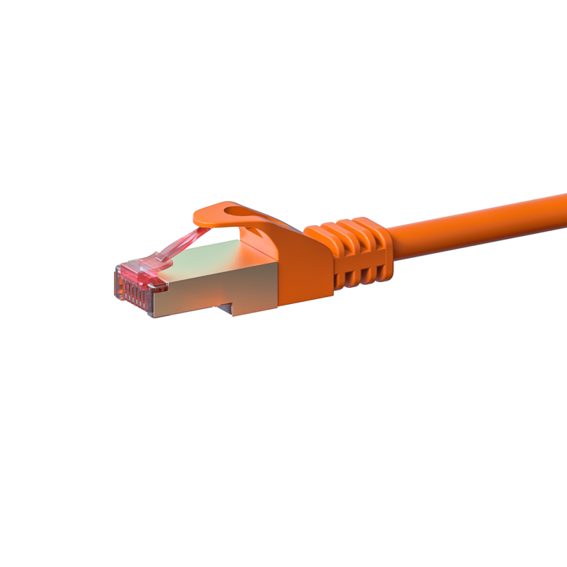 Cat6 internetkabel 1m oranje 100% koper - extra afgeschermd