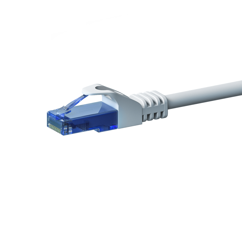 UTP CAT6a patchkabel 0,25m wit - 100% koper