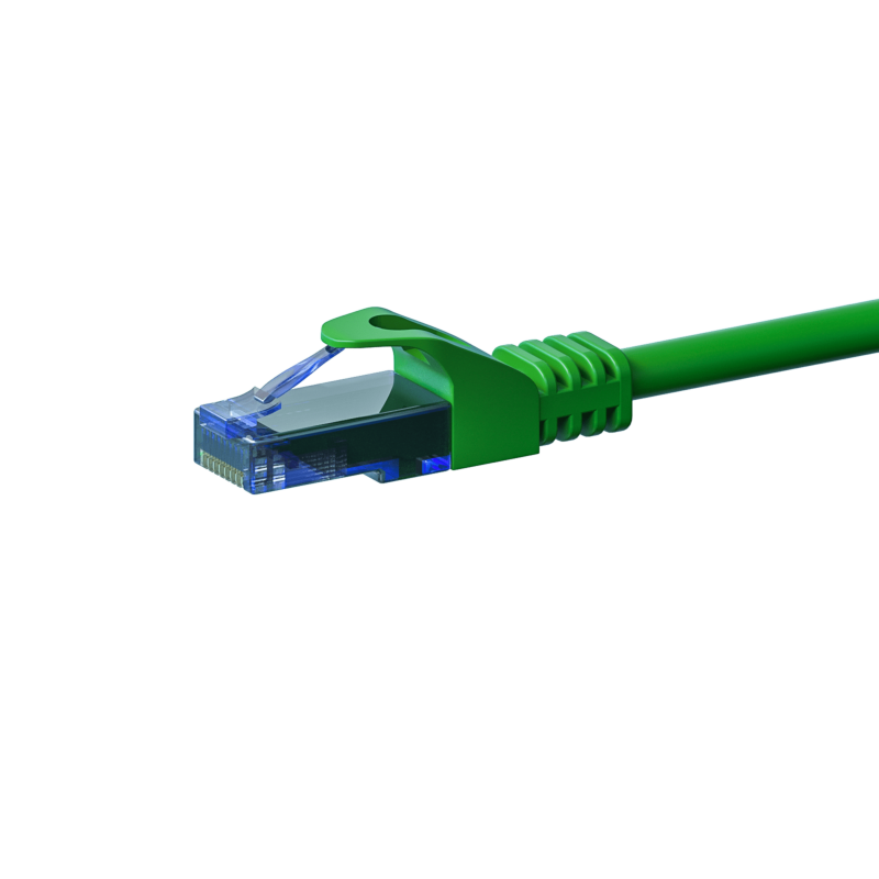 Cat6a internetkabel 1m groen 100% koper - onafgeschermd
