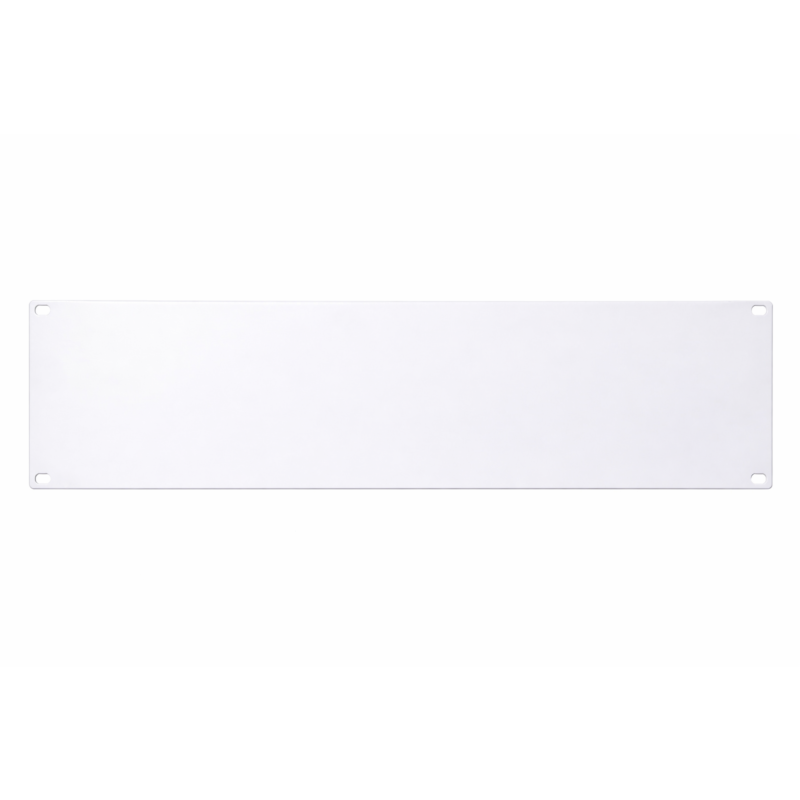 19 inch afdekpaneel - 3U wit