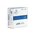 DANICOM Cat6 internetkabel op rol 100m solid grijs LSZH (Eca) - afgeschermd