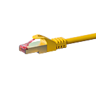 Cat6 internetkabel 0,25m geel 100% koper - extra afgeschermd