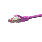 Cat6 internetkabel 0,25m roze 100% koper - extra afgeschermd